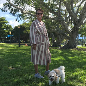 Turkan Linen Handwoven Robe
