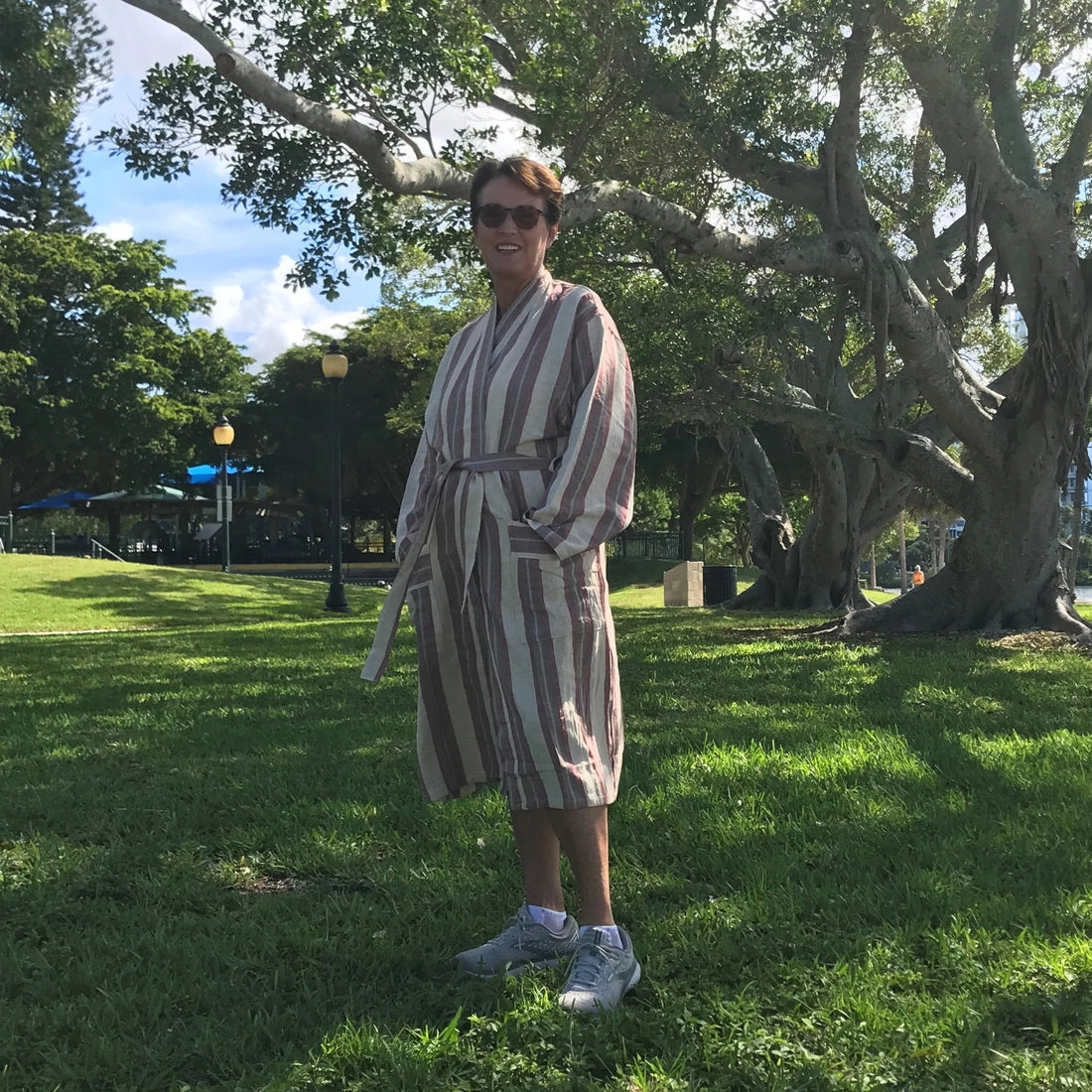 Turkan Linen Handwoven Robe