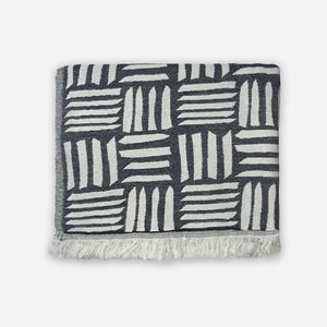 brush black throw