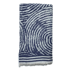 mad blue turkish towel
