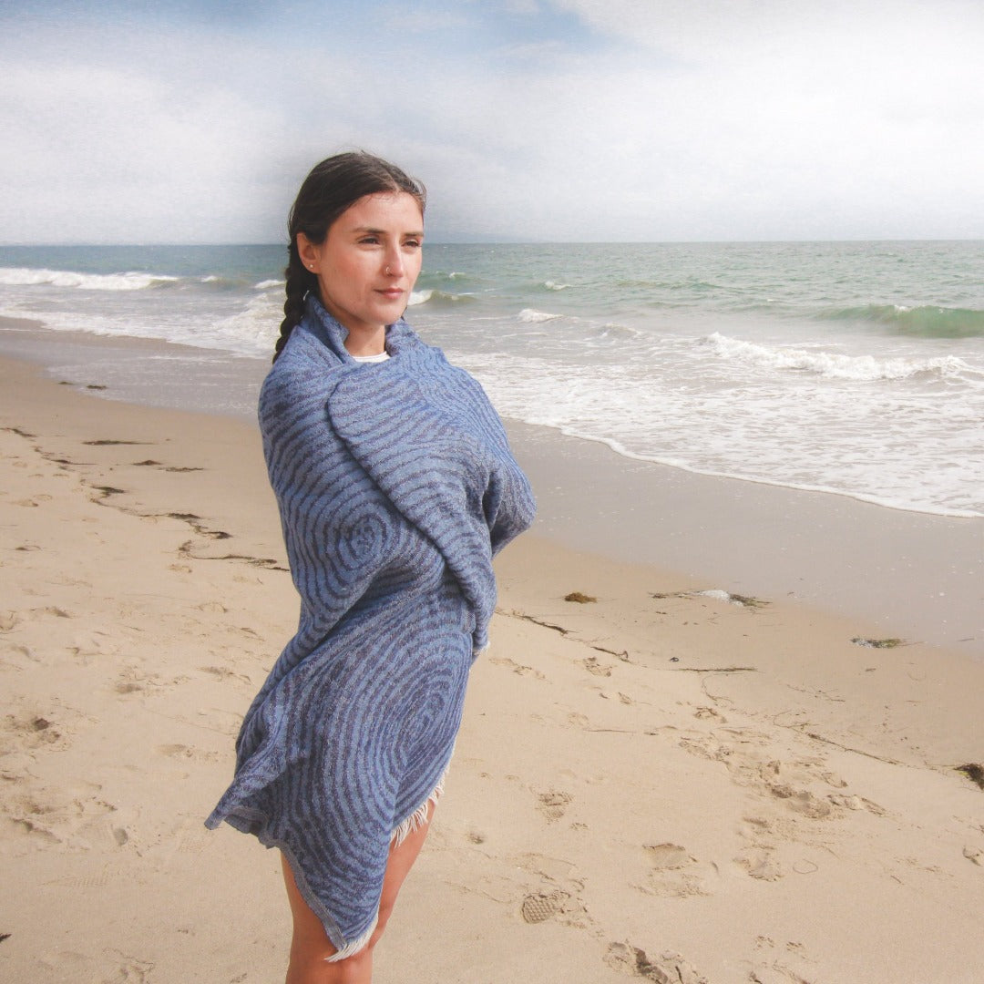 circle fest navy turkish towel