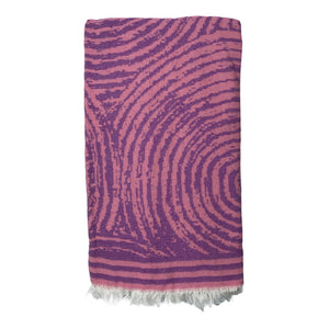circle fest turkish towel purple