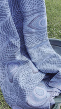 Load and play video in Gallery viewer, Peacock Design Turkish Towel, Lap Throw, Baby Blanket

