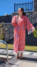 Load image into Gallery viewer, Red Kilim Robe, Kimono, Lounge Wear, Beach Wear
