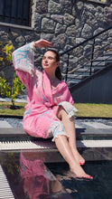 Load image into Gallery viewer, Pink Turtle Robe, Kimono, Lounge Wear, Beach Wear
