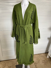 Load image into Gallery viewer, Fern Kimono-Robe-Green,  Lounge Wear
