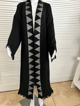 Load image into Gallery viewer, Pine Kimono Robe- Black, Lounge Wear, Beach Wear

