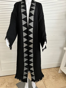 Pine Kimono Robe- Negro, Ropa de salón, Ropa de playa