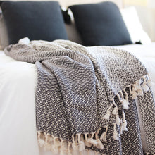 Load image into Gallery viewer, Minsk Dark Grey on Bed
