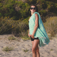 Load image into Gallery viewer, tribal turkish towel pistachio green beach
