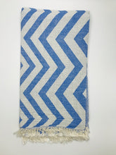Load image into Gallery viewer, zizag blue large folded
