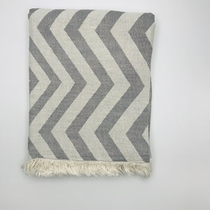 Zigzag Jacquard Towel - turkanhome.com